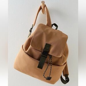 NWOT Free People Movement Swish Mesh Backpack Tan